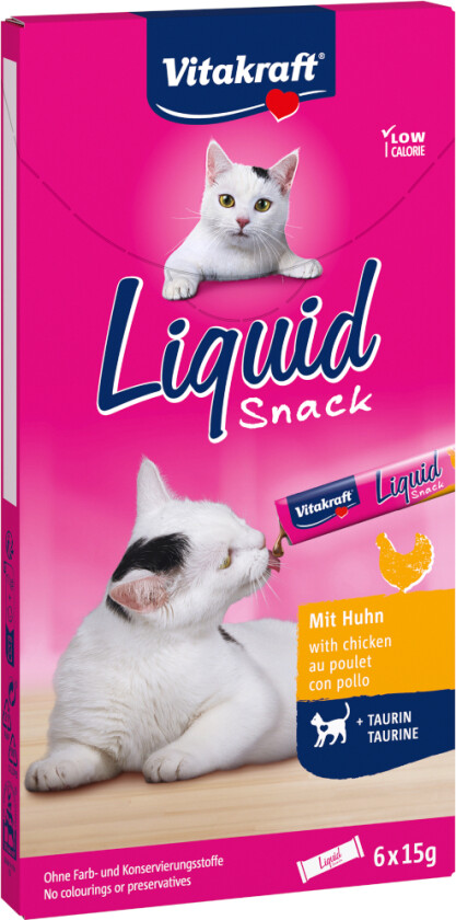 Bilde av Cat Liquid-Snack - Kylling + taurin - 6 x 15 g