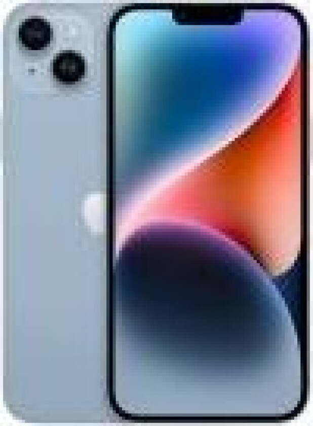 iPhone 14 Plus - 5G smartphone - dobbelt-SIM / Internminne 128 GB - OLED-display - 6.7" - 2778 x 1284 piksler - 2x bakkameraer 12 MP, 12 MP - f