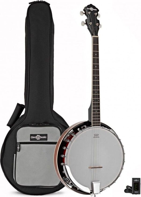 Bilde av Gear4Music Banjo med 4 Strenger fra Gear4music Pakke