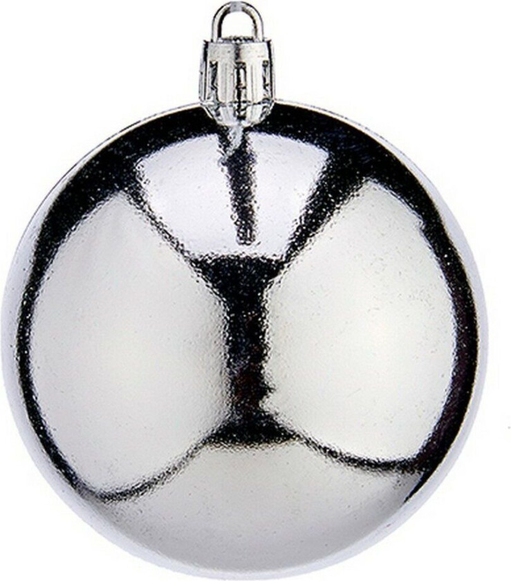 Juletrekuler à 7 cm 12 nummer Sølv Plast