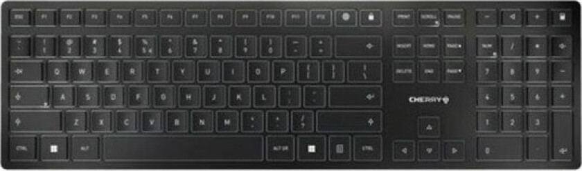 KW 9100 SLIM - Tastatur - Engelsk - Sølv
