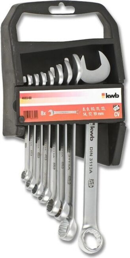 Kwb ringgaffelnøkler 8,9,10,11,13,14,17,19 mm