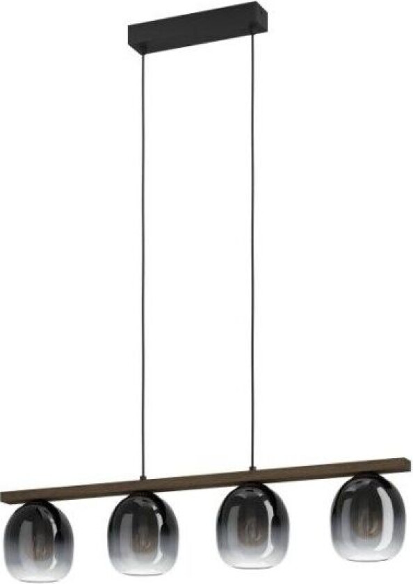 Filago, Fleksibel montering, Sort, Brun, Gjennomsiktig, Sort, Gjennomsiktig, Stål, Tre, Glass, Innendørs