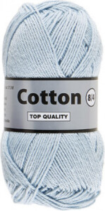 Lammy Cotton 8/4 Garn 50 Isblått