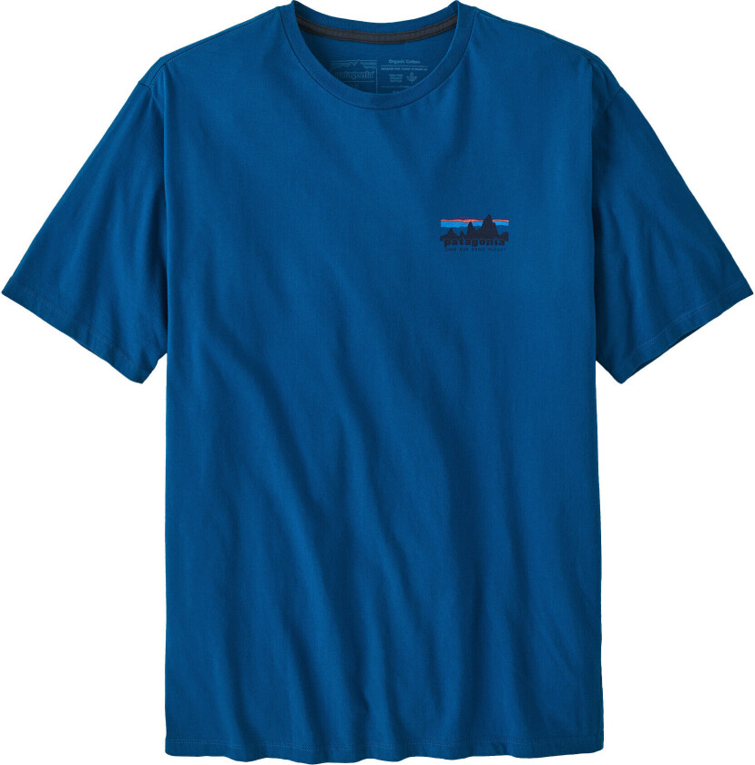 73 Skyline Organic T-Shirt Herre Endless Blue M