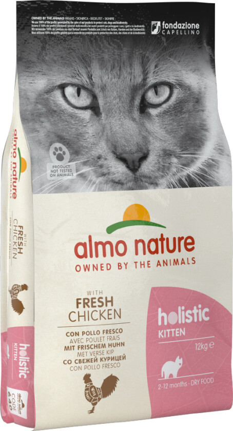 Bilde av Almo Nature Kitten Holistisk kylling & ris - Økonomipakke: 2 x 12 kg