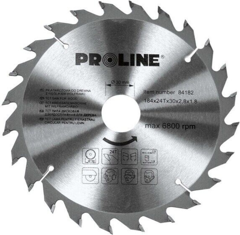 Pro-Line Wood sirkelsag 184x30mm 24 tenner. - 84182