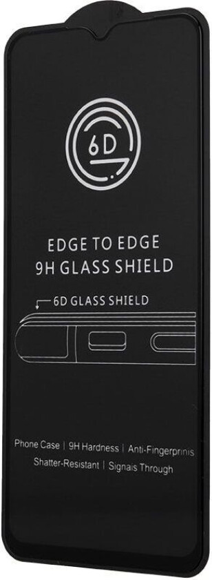 6D Herdet skjermbeskytter til Motorola Moto G13 / G23 / G53 / G73 - sort ramme