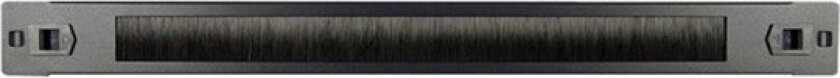 88887280 Cable Guide Plate with Brush Black RAL9005 1U 19"