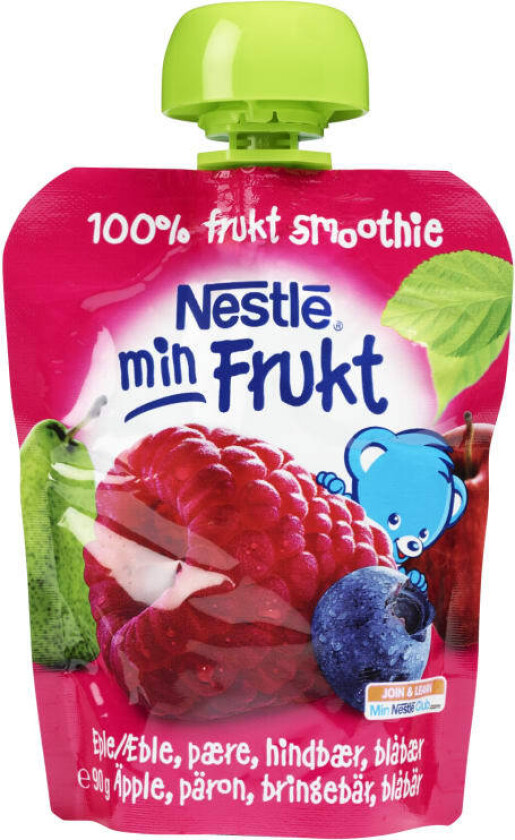 Min Frukt Smoothie Eple&Bringebær 90g