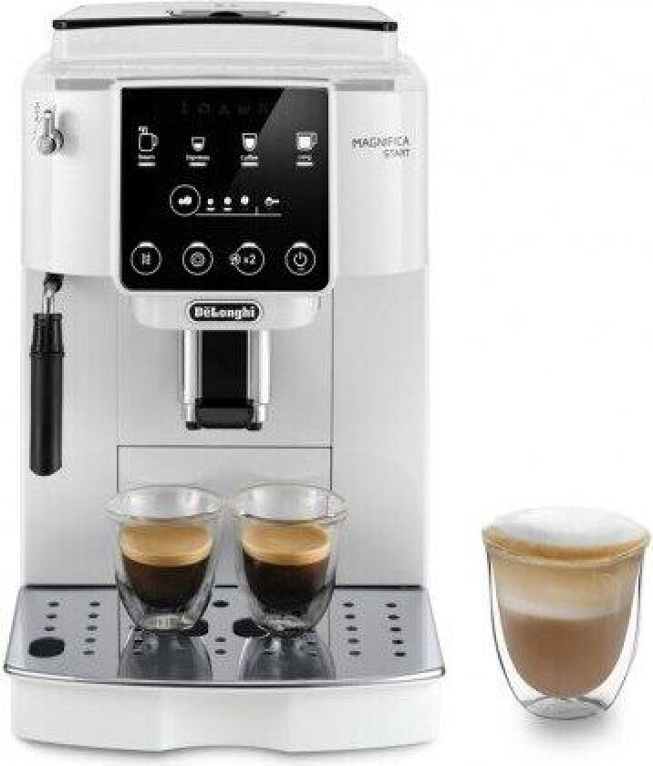 De'Longhi Magnifica Start ECAM220.20.W - Automatisk kaffemaskin med melkeskummer - 15 bar - hvit