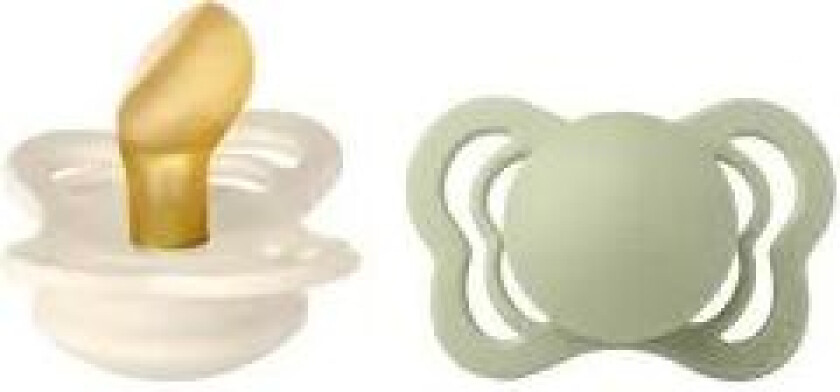 Couture Latex Smokk 2-pak Anatomisk Ivory/Sage str. Str. 1