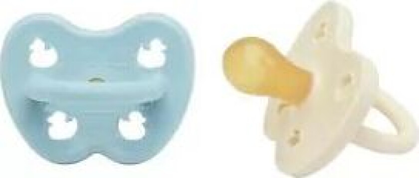 Sut Rund 2-pack Baby Blue&Milky White str. 0-3 mdr