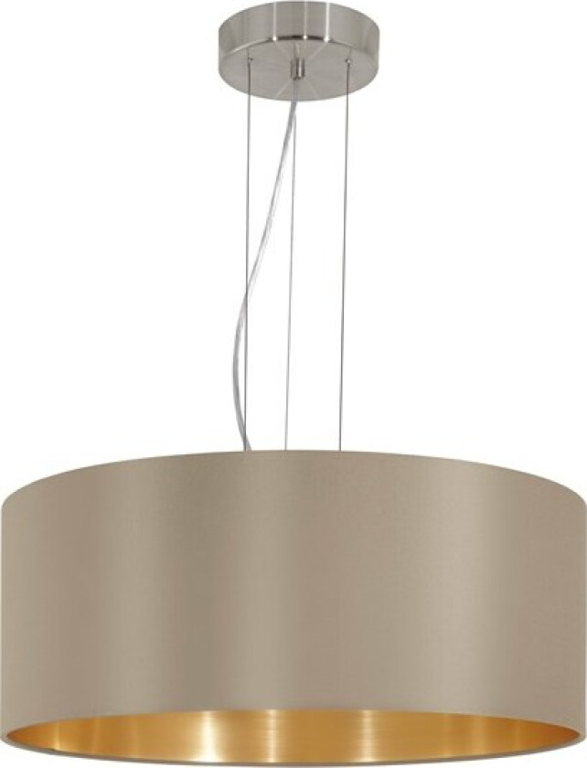 MASERLO pendant light taupe gold