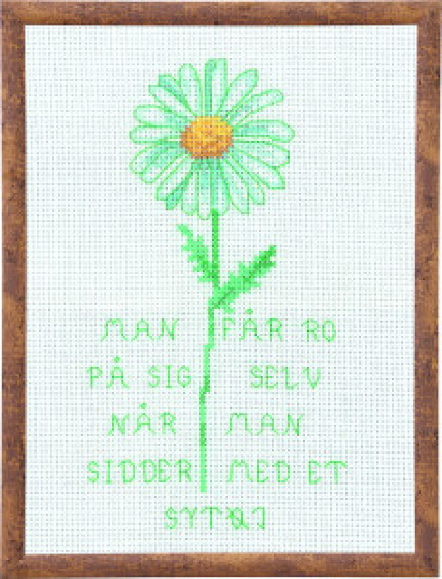 broderisett Du får ro til å... 15x20 cm