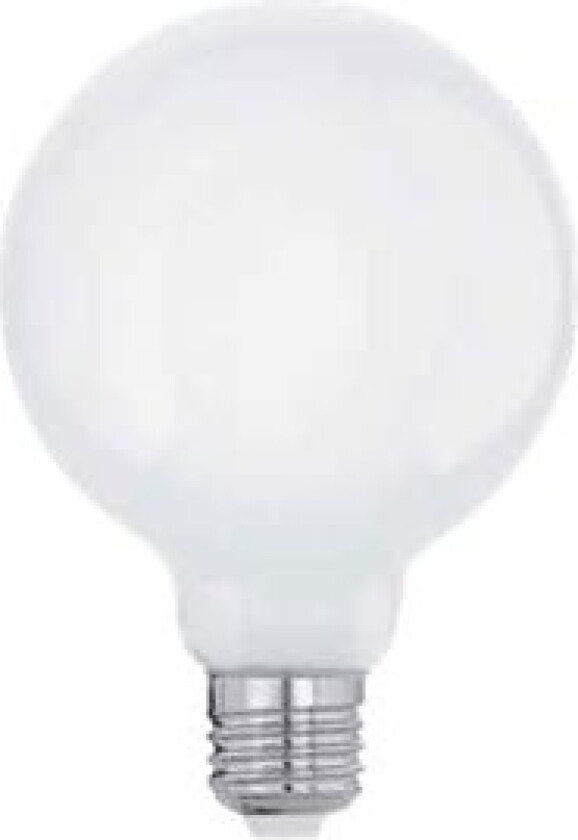 Eglo - LED-lyspære - form: G95 - E27 - 7 W (ekvivalent 60 W) - klasse E - varmt hvitt lys - 2700 K - melkehvit