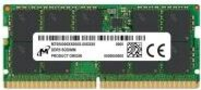 Micron - DDR5 - modul - 32 GB - SO DIMM 262-pin - 4800 MHz / PC5-38400 - CL40 - 1.1 V - ikke-bufret - ECC