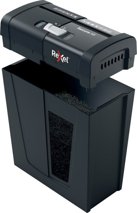 Secure X8 krysskutt makuleringsmaskin P-4, 8 ark