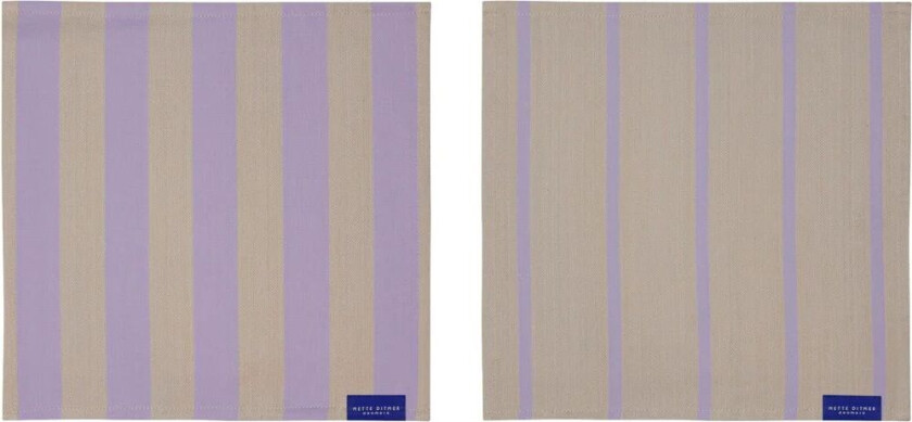 Stripes kjøkkenklut 33x33 cm 2-pack Sand