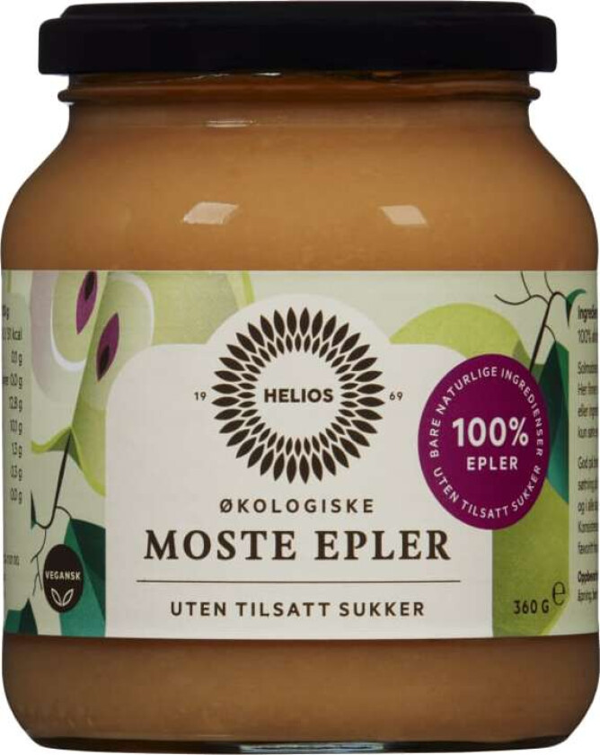 Eplemos Usøtet Økologisk 360g