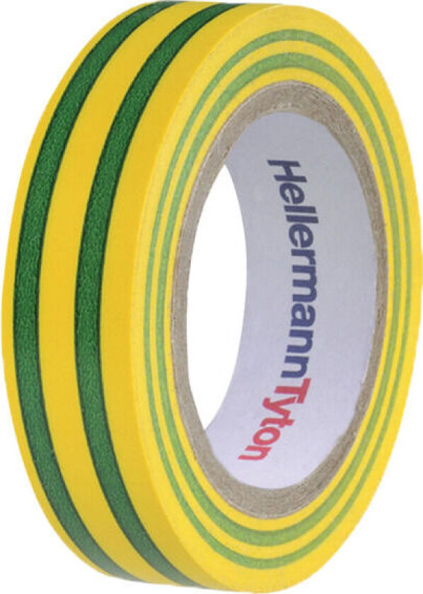 Bilde av HelaTape Flex 1000+ Elektrikerteip 19 mm x 20 m Gul/grønn
