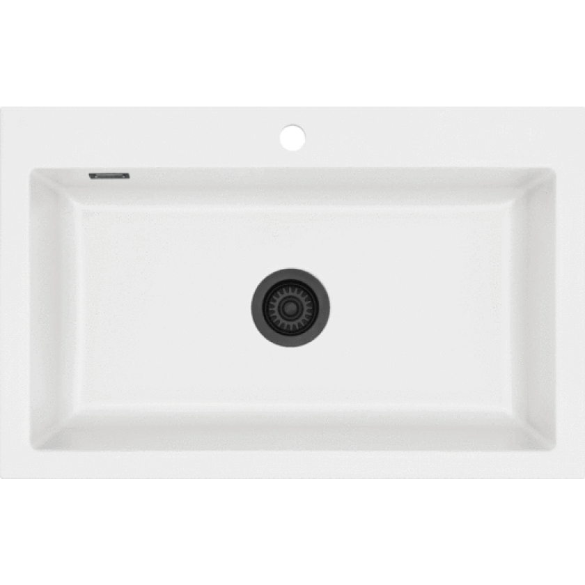 Mera 80 kjøkkenvask, 80x51 cm, matt hvit