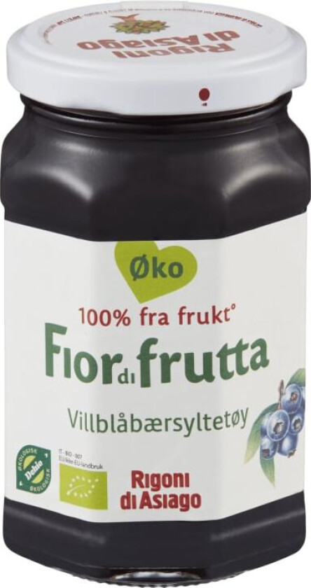 Blåbærmarmelade Økologisk 250g