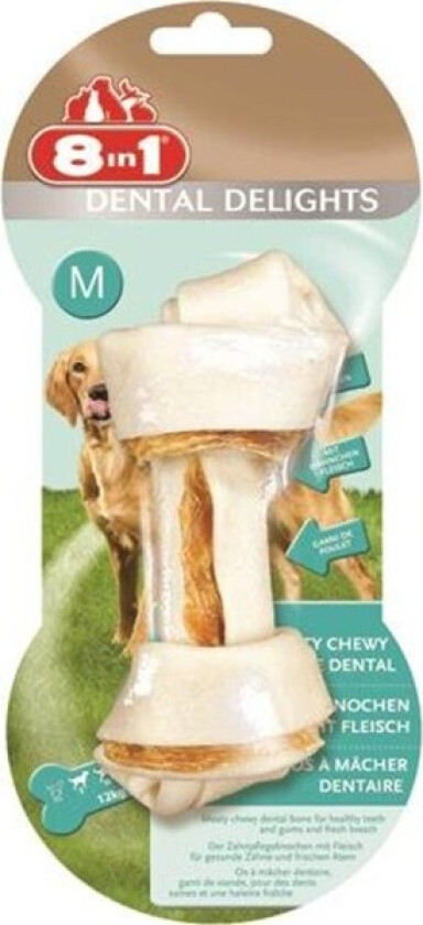 Delights Dental tyggeben - M: 1 stk (65 g)