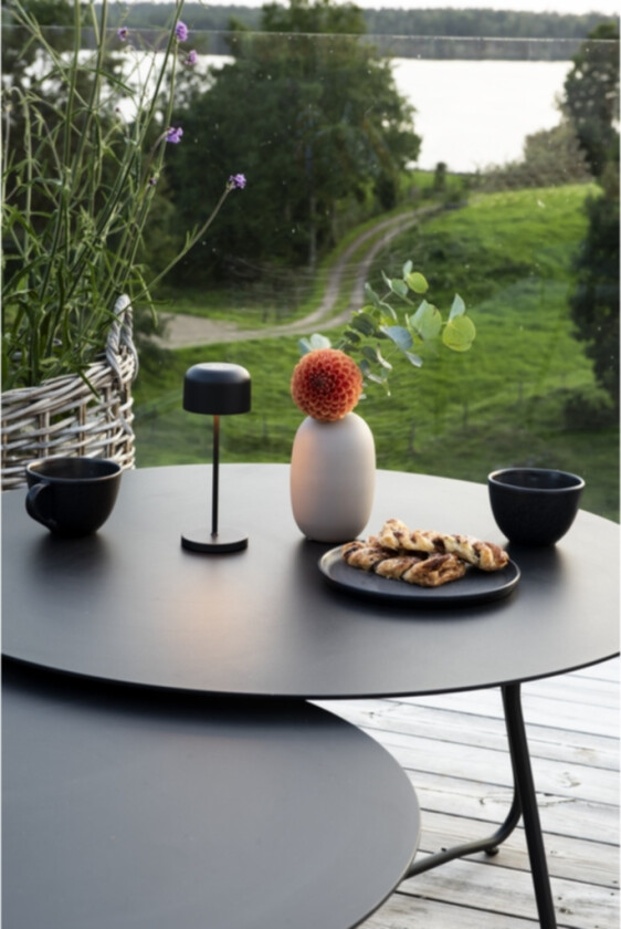 Lille mini Bordlampe LED USB Svart 2200K/2700K dimbar