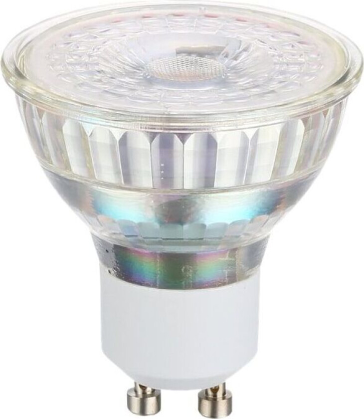 Eglo - LED-pære for søkelys - GU10 - 5 W (ekvivalent 50 W) - klasse G - varmt hvitt lys - 3000 K - gjennomsiktig