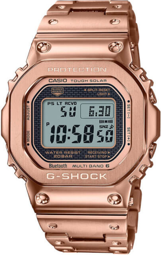 G-Shock GMW-B5000GD-4ER - Digital - Rosegull - Herreklokker - Rustfritt stål - ledd m/pin - Mineral