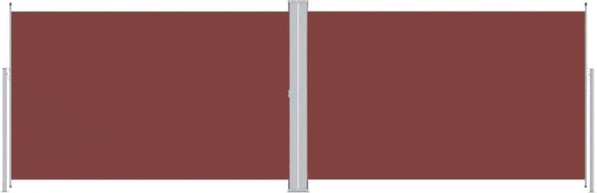 Uttrekkbar sidemarkise 220x600 cm brun