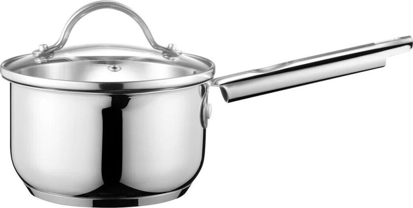 Kosmo sauskasserolle med glasslokk 18 cm Rustfritt stål