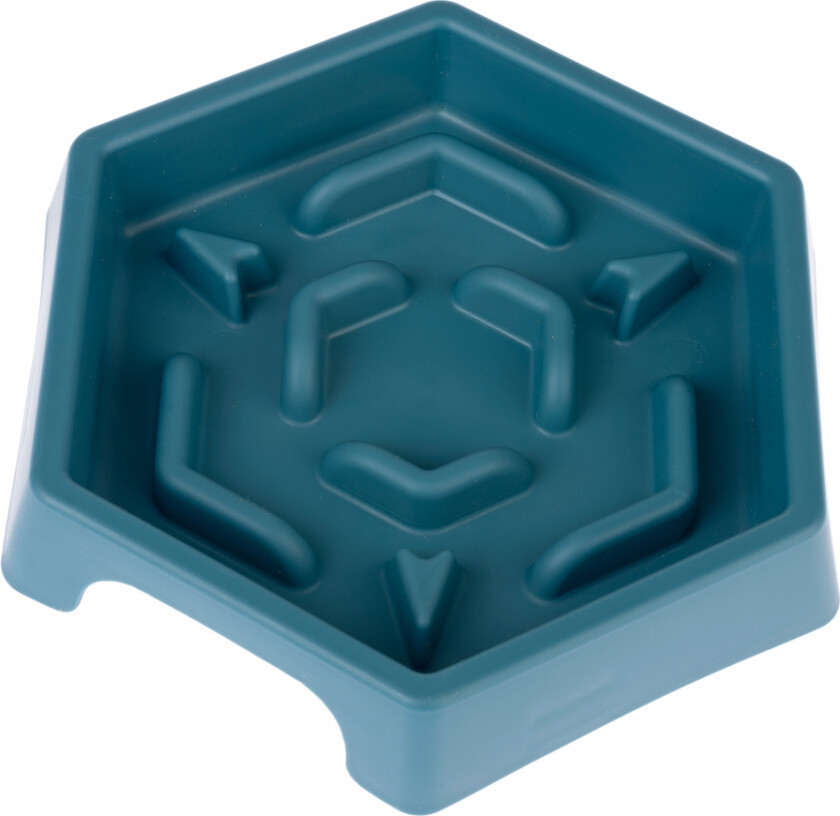 Slow Feeder Blue Hexagon - 450 ml