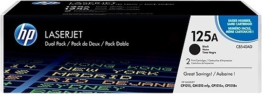125A Toner Svart