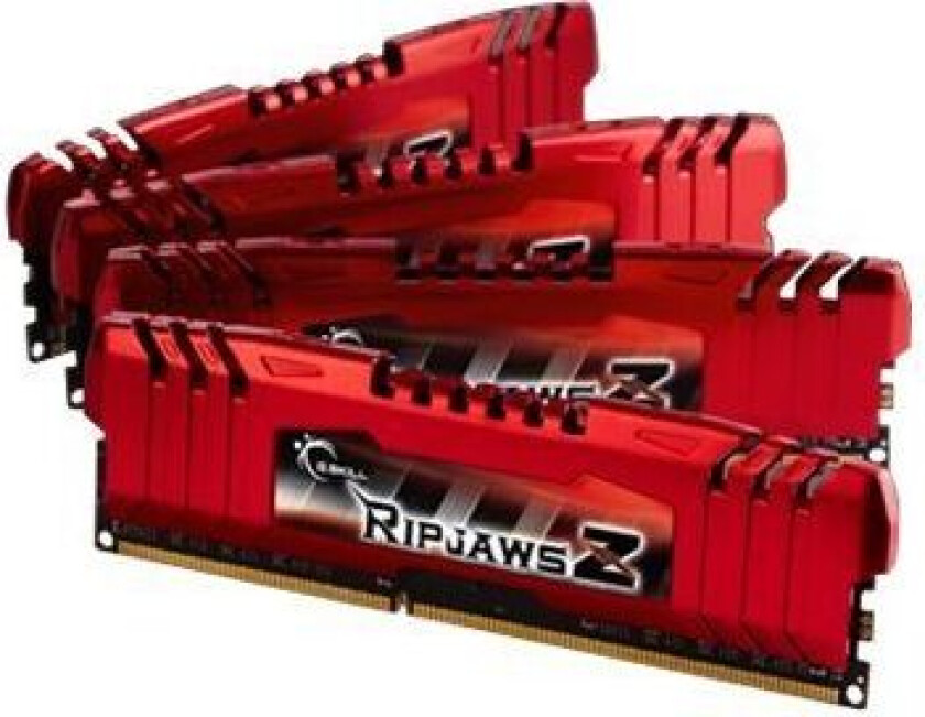 G.Skill Ripjaws Z Series - DDR3 - sett - 32 GB: 4 x 8 GB - DIMM 240-pin - 1600 MHz / PC3-12800 - CL10 - 1.5 V - ikke-bufret - ikke-ECC