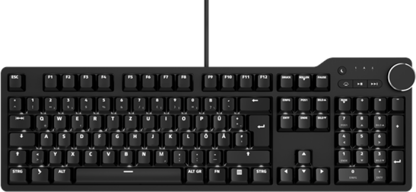 6 Professional MX Brown - DE - Tastatur - Tysk - Svart