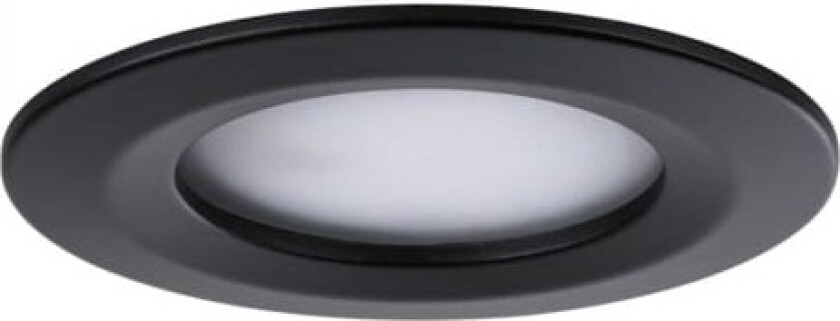94473, Innsunket spotlight, 1 ampuller, LED, 10 W, 2700 K, Sort
