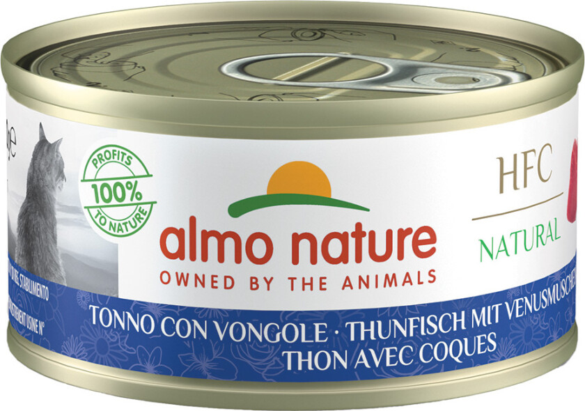 Almo Nature HFC Natural 6 x 70 g - Tunfisk med muslinger