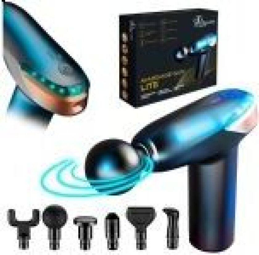 Extralink Massage Gun Lite Massasjepistol 3200 RPM, 6 utskiftbare tips