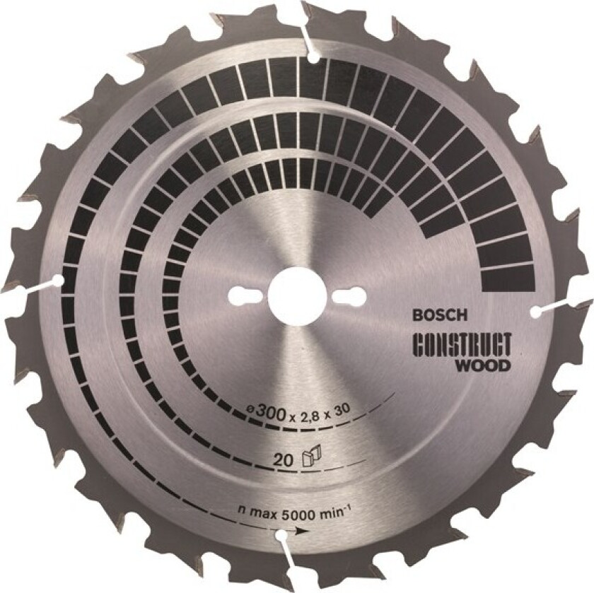 Sirkelsagblad Construct Wood 300 x 30 x 2,8 mm; 20