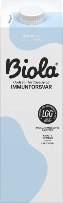 Biola Syrnet Melk Naturell 1000g Tine