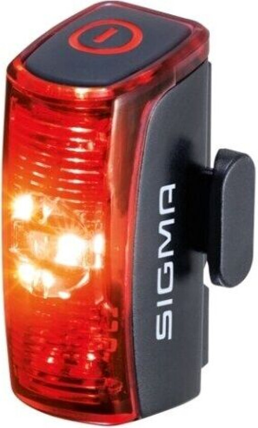 Sport INFINITY, Baklys, Rød, Plast, Silikon, IPX4, LED