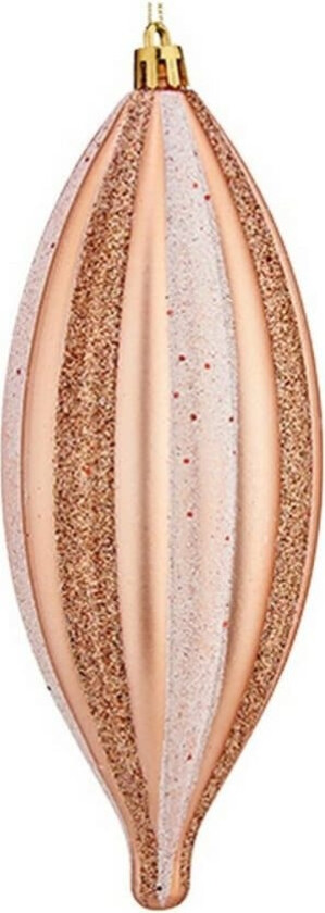 Juletrekule Avlang Lys rosa Kobber PVC