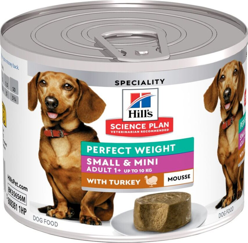 Perfekt Weight Adult Small & Mini Mousse Kalkun (12 x 200 g)