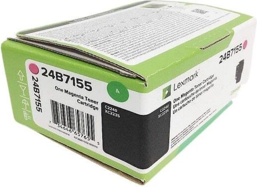 24B7155 toner cartridge Magenta 6.000 page - Laser toner Rød