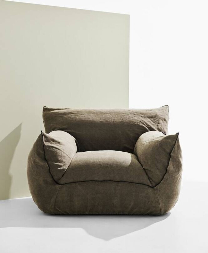 Gia lenestol i lin A121b-48 100% Linen Grey