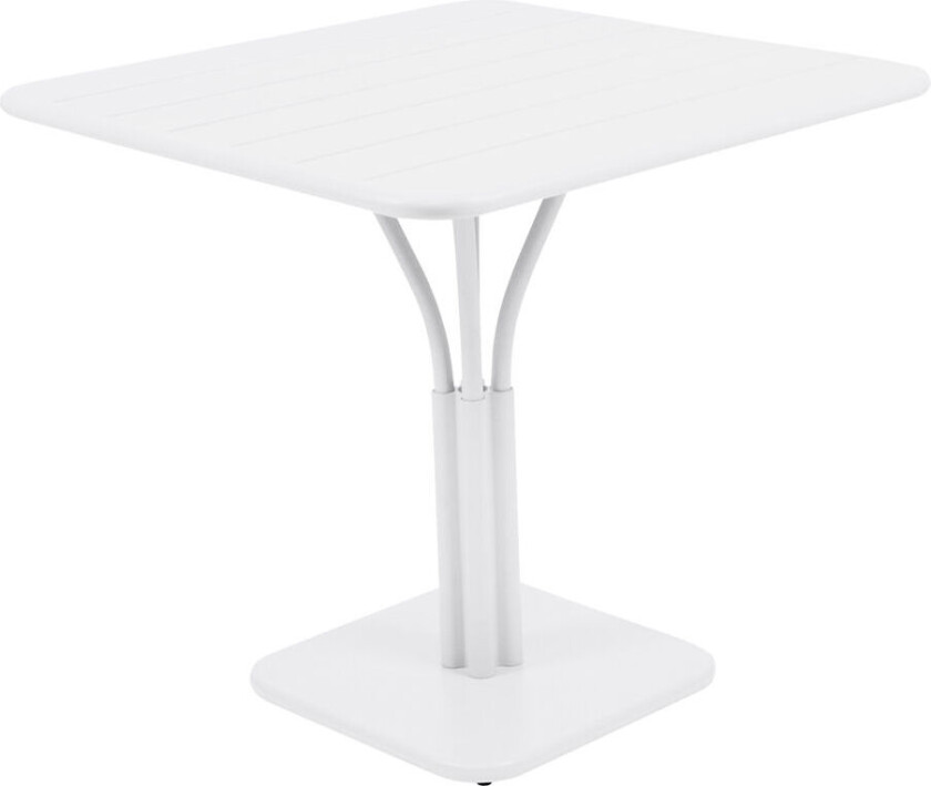 Luxembourg Pedestal Table 80x80 cm Cotton White 01