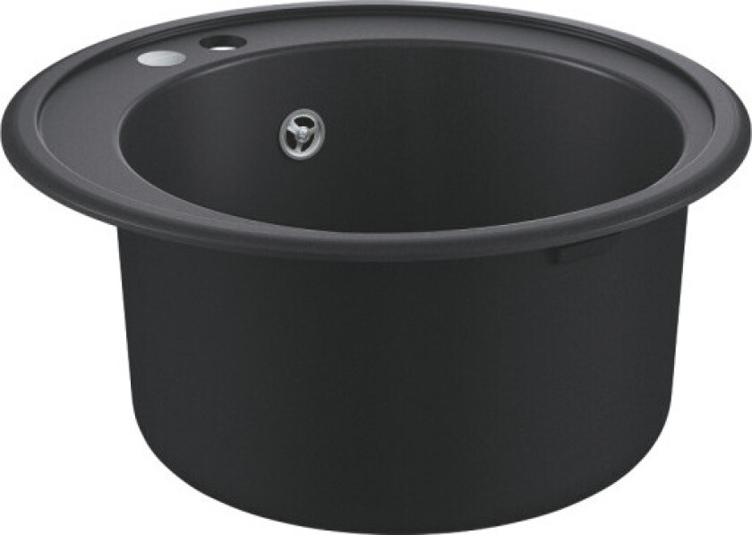 K200 kjøkkenvask, Ø51 cm, sort