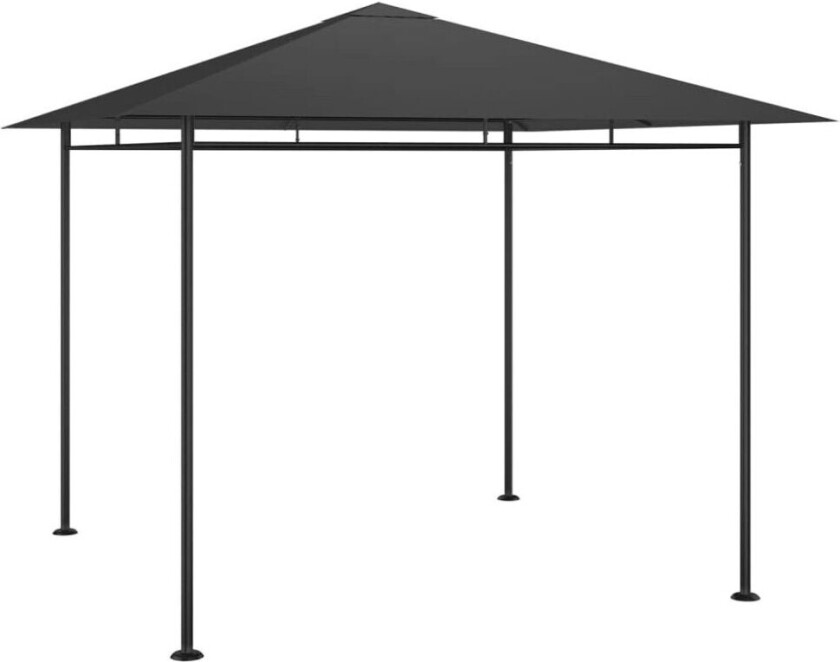 Paviljong 3x3x2,7 m antrasitt 180 g/m²